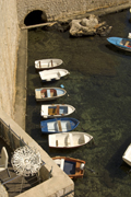 boats from atop dubrovnik castle wall