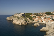 dubrovnik view from castle walls